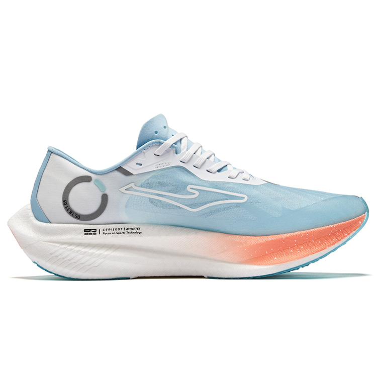 Erke Cyan Realm 2.0 Cushioning Rebound Low top EVA Midsole/Rubber Outsole Marathon Training Race Running Shoes Men’s