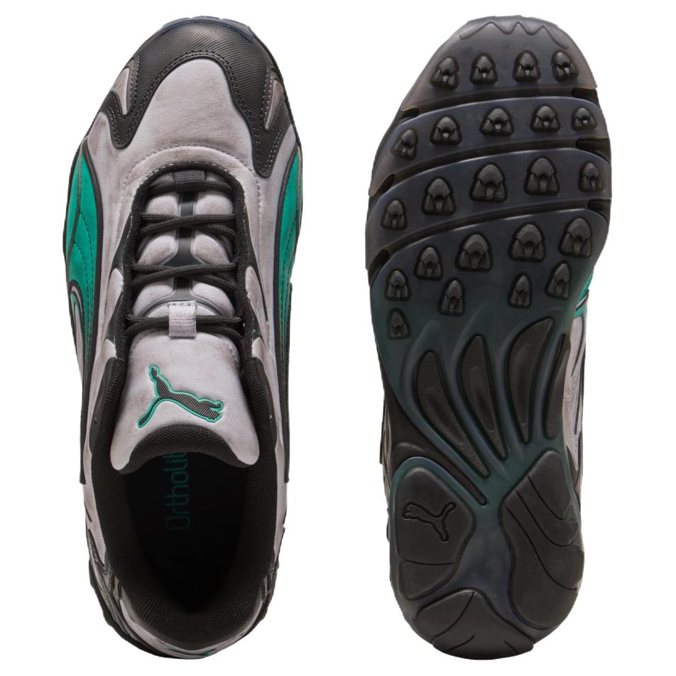 PUMA Inhale Running Shoes Unisex Gray Black Green