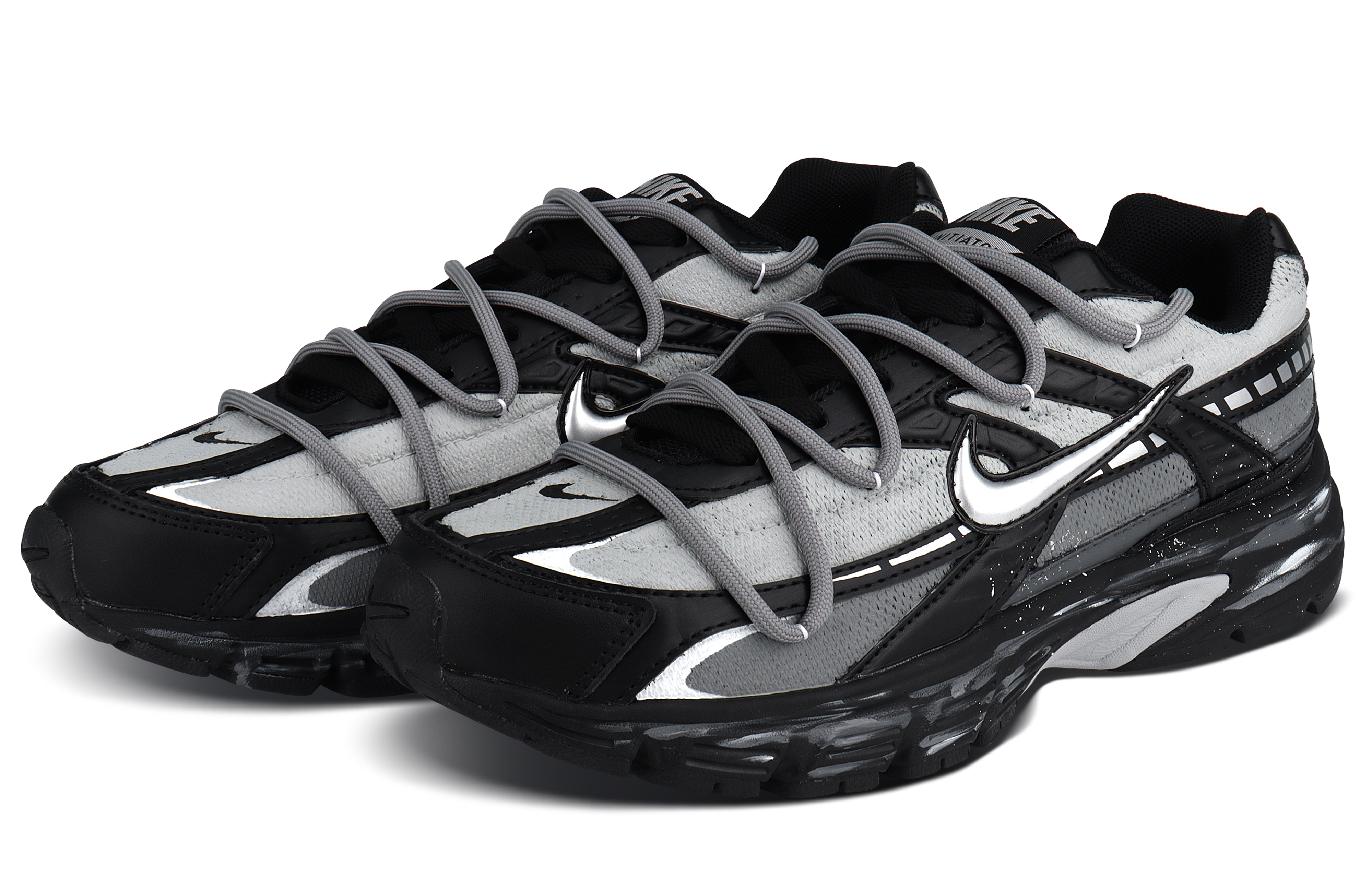 Nike Initiator Cushioning Abrasion Resistant Cushioning, Wear Resistant Low top Running Shoes Unisex Black Gray