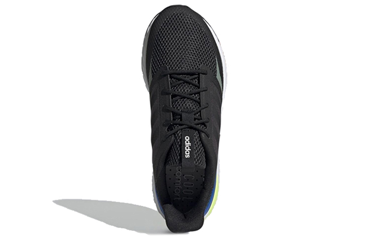 Мужские кроссовки adidas neo Questar trike Climacool (черно-желтые) — Чёрныйжёлтый — фото 5