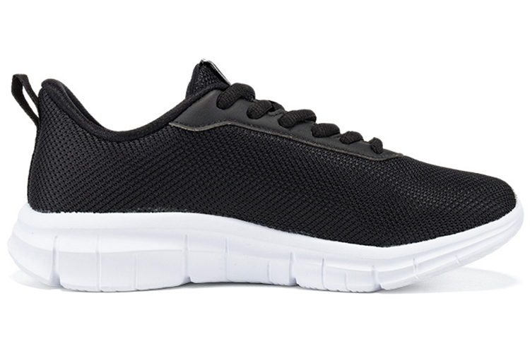 Erke Cushioning Slip Resistant Abrasion Resistant Breathable Low top Running Shoes Women’s Black White