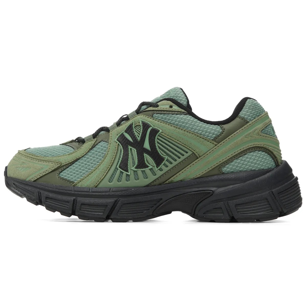 MLB New York Yankees Breathable Low top Casual Long Distance Running Sprint Running Shoes Unisex Green
