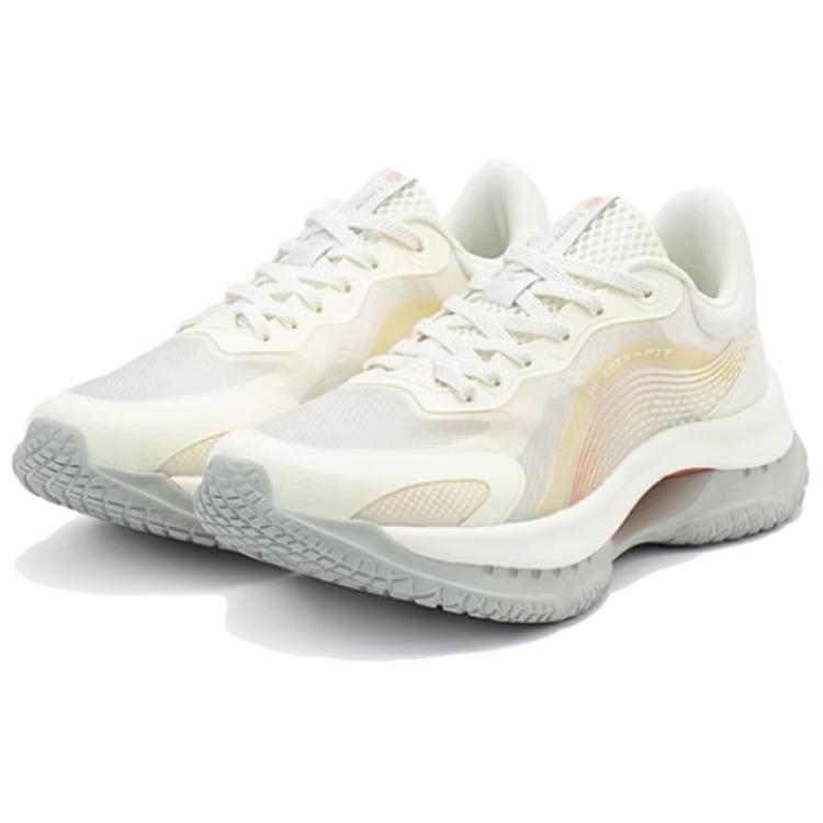 361° Comfortable Slip Resistant, Abrasion Resistant, Breathable Low top Running Shoes Men’s White Yellow Green