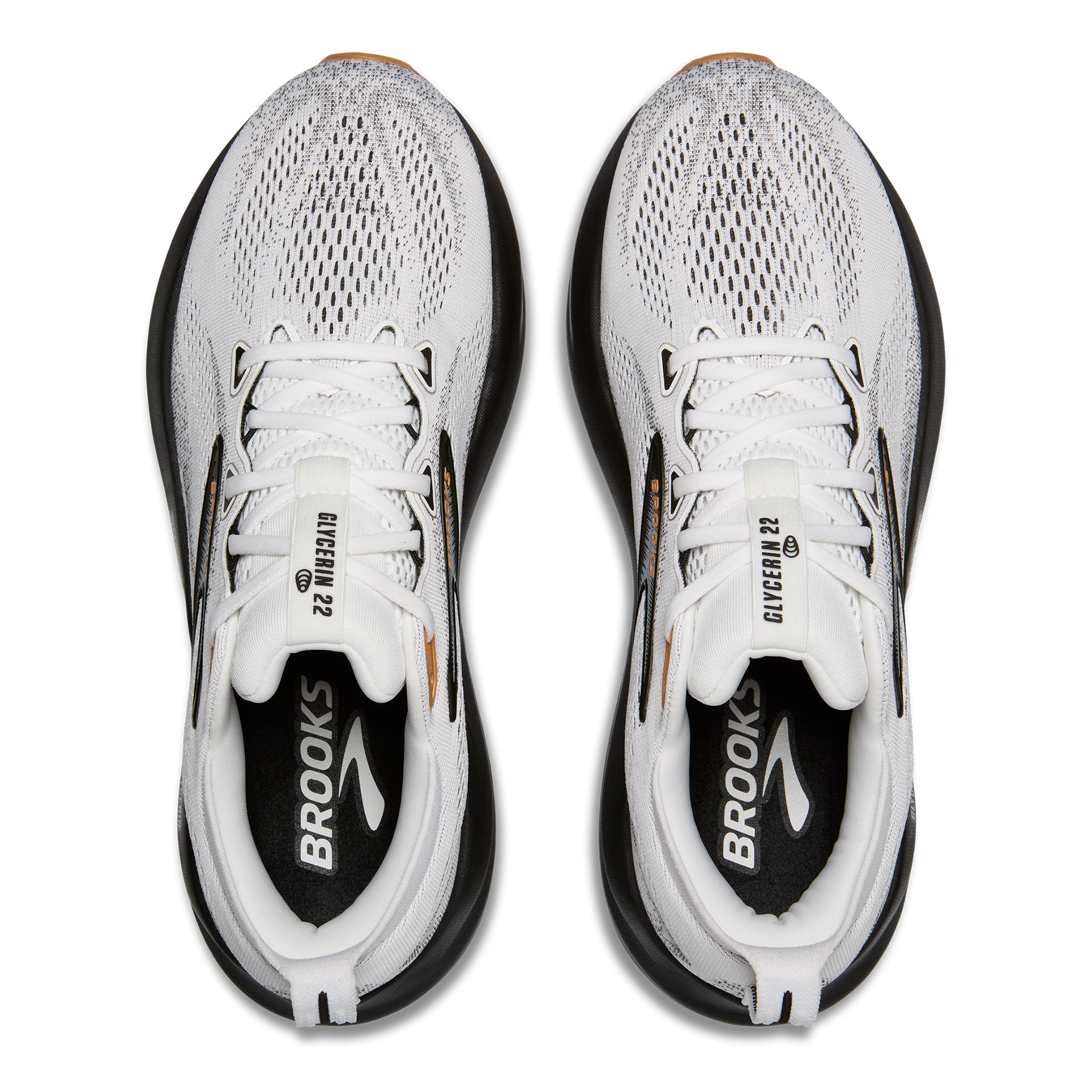 Brooks Glycerin 22 Slip Resistant Abrasion Resistant Low top Casual Running Shoes Men’s White Gray