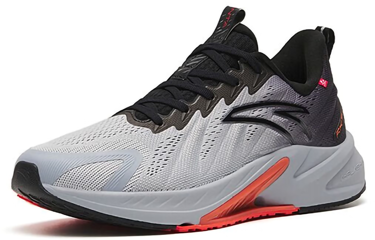 Anta Comfortable Cushioning Slip Resistant Low top Running Shoes Men’s Gray Black