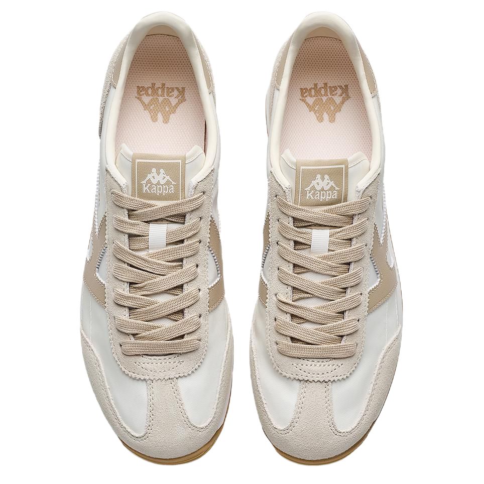 Kappa SERIES Slip Resistant Abrasion Resistant Low top Running Shoes Unisex Winter White Light Yellow Gray Khaki
