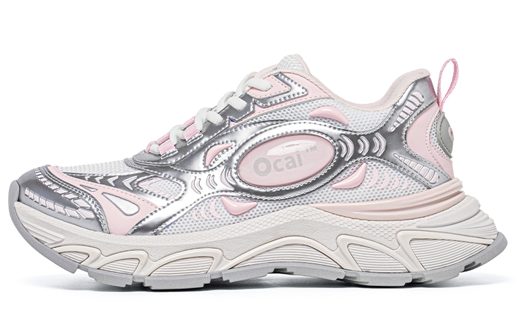Ocai Low top Running Shoes Unisex Cherry Blossom Silver Pink