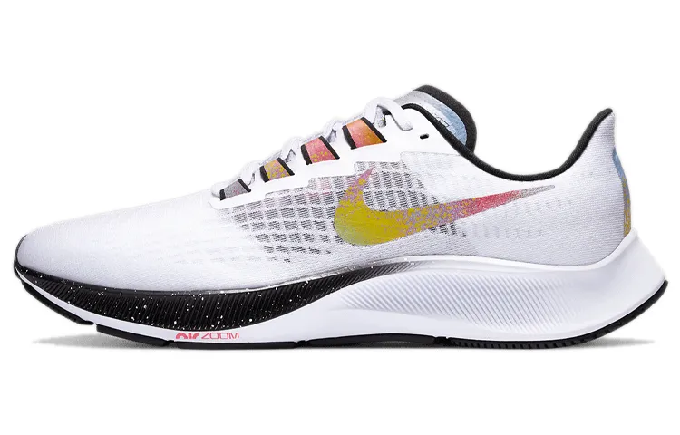 Nike Air Zoom Pegasus 37 White Multi Color Crimson