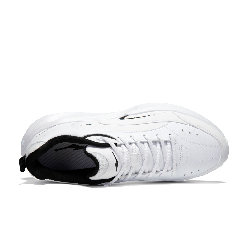 Erke Cushioning, Wear Resistant Low top Casual Running Shoes Men’s Erke White Black