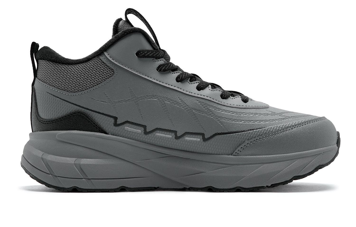 QIAODAN Cushioning Slip Resistant Abrasion Resistant Waterproof And Breathable Thermal Rebound High top Outdoor Shoes