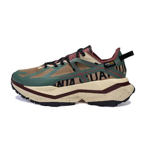 Anta Slip Resistant Abrasion Resistant Low top Outdoor Shoes Men's Plaid Brown