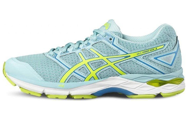 Asics Gel Phoenix 8 Breathable Low top Running Shoes Women's Light Blue Yellow