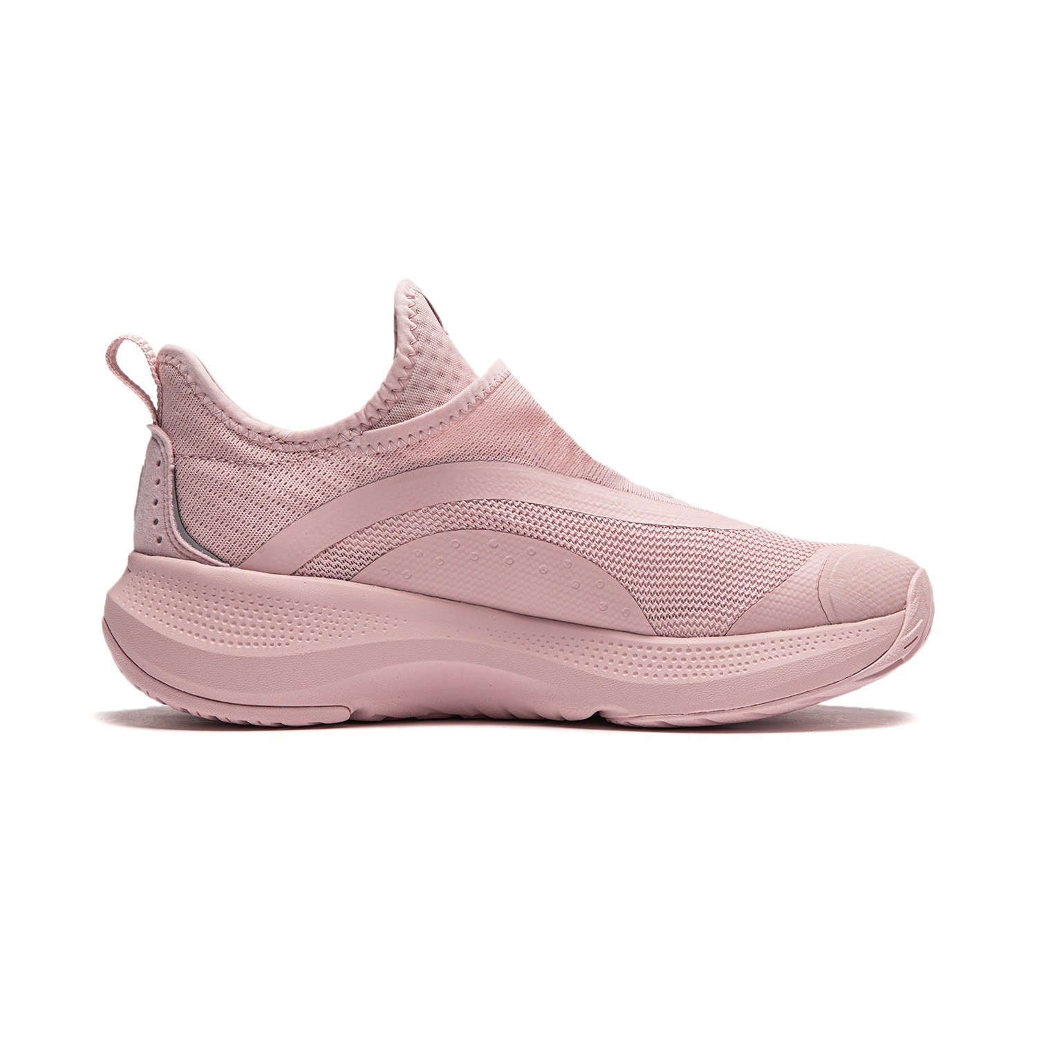 Li Ning Slip Resistant, Abrasion Resistant, Breathable, Lightweight Low top Running Shoes Women’s Pink Gray