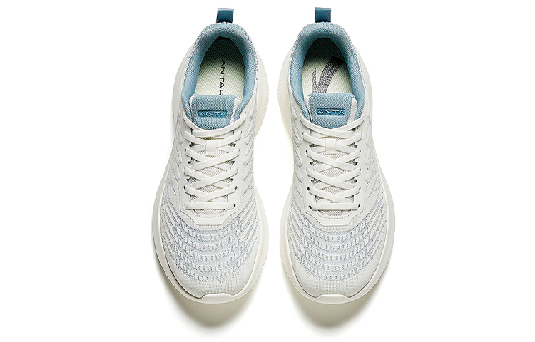 Anta Platform Slip Resistant, Abrasion Resistant, Lightweight Low top Running Shoes Men’s White Blue