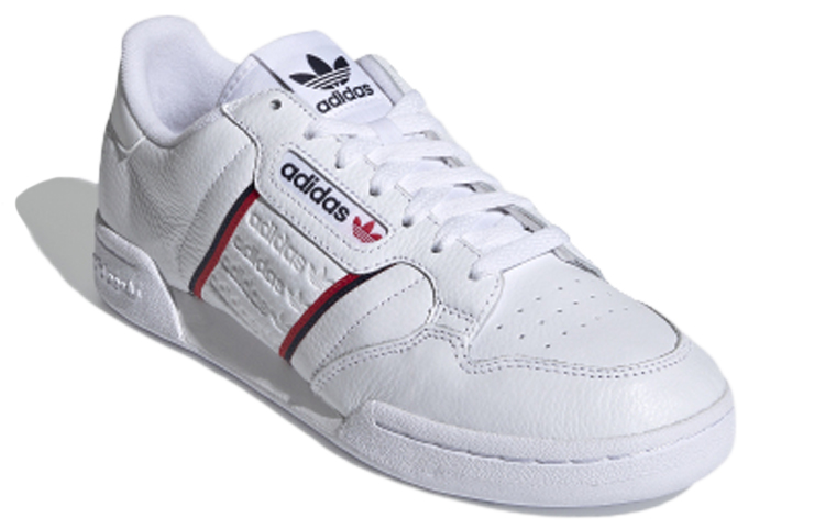 Кеды adidas Continental 80 (бело-красно-черные) — фото 3
