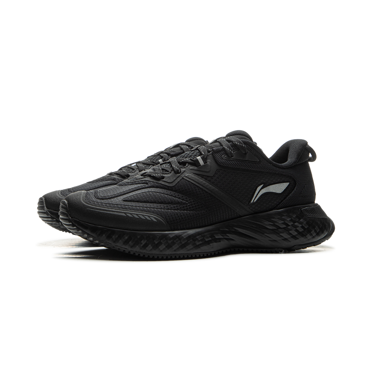 Li Ning Cloud Shield TPU Slip Resistant Abrasion Resistant Low top Casual Running Shoes Women’s Black