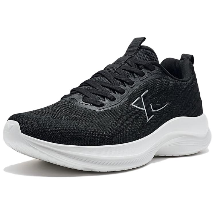 XTEP Breathable And Resilient Low top Running Shoes Men’s Black White