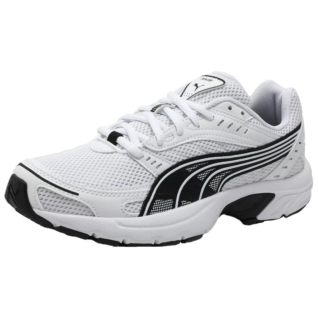 PUMA Axis Breathable Low top Casual City Commuting Running Shoes Unisex White Black