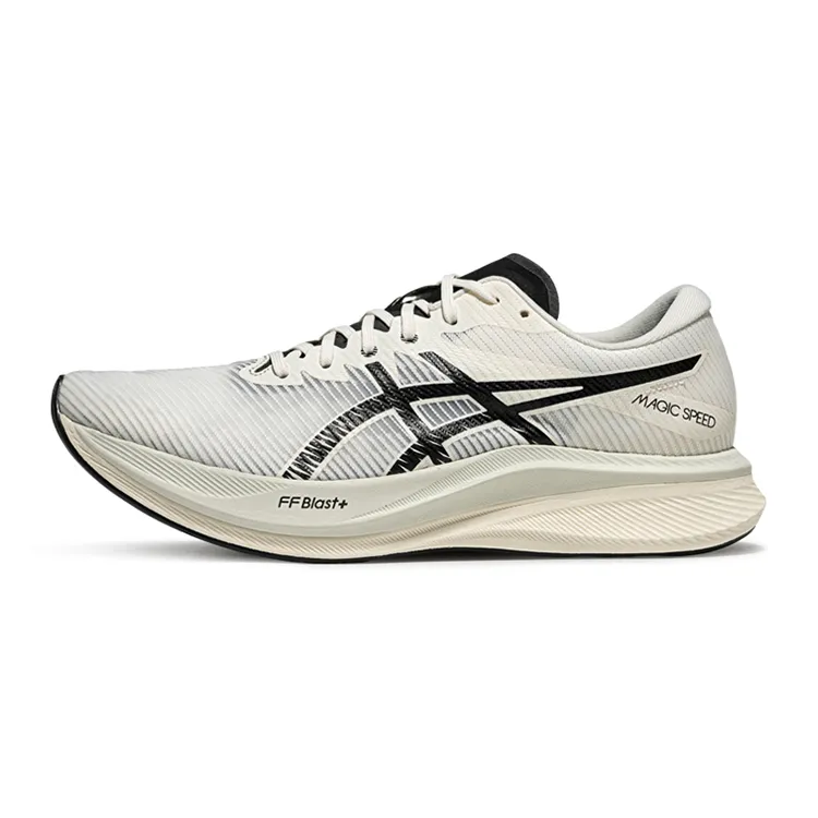 ASICS Magic Speed 3.0 Breathable Low top Running Shoes Men's White Black
