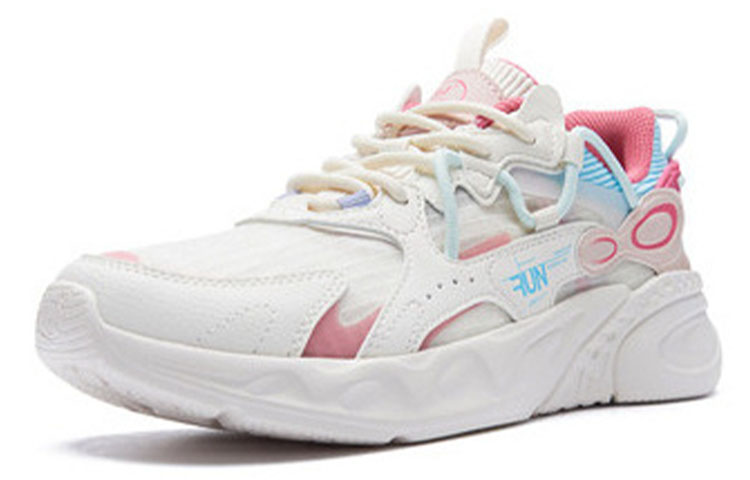 361° Dragon Eyes Running Shoes Women’s Low Top Feather White/Light Blue