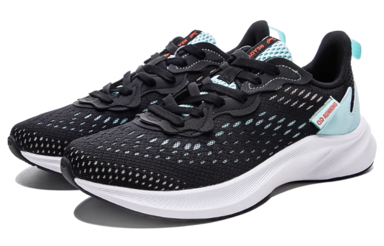 QIAODAN Minimalist Style Slip Resistant, Abrasion Resistant, Lightweight Low top Running Shoes Men’s Black Blue