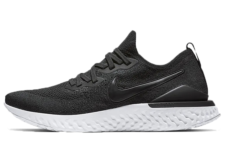 Мужские кроссовки Nike Epic React Flyknit 2 (бело-черные)