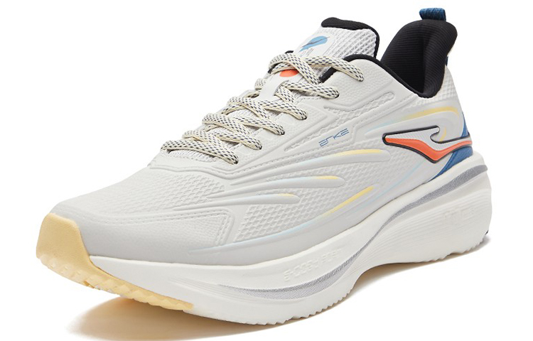 Erke Toss Neutral Force Cushioning Slip Resistant Abrasion Resistant Low top Running Shoes Men's Gray Blue