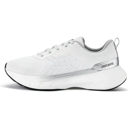 DESCENTE RUNNING Slip Resistant Abrasion Resistant Low top Running Shoes Men's White