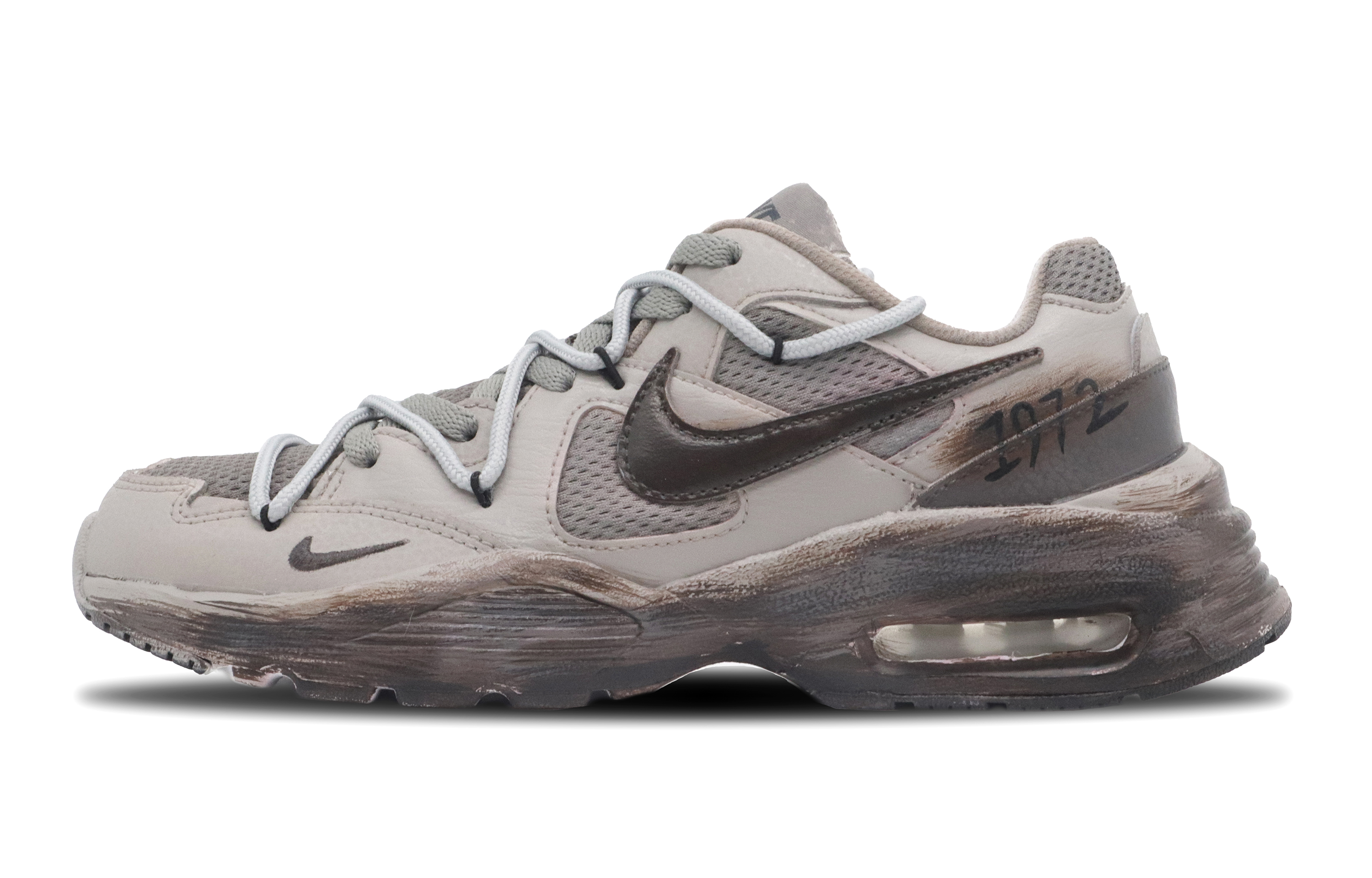 Nike Air Max Fusion Slip Resistant Abrasion Resistant Low top Running Shoes Women’s Brown Black