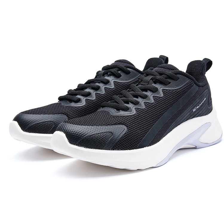 361° Cushioning Abrasion Resistant Breathable Slip Resistant Low top Running Shoes Women’s Black White