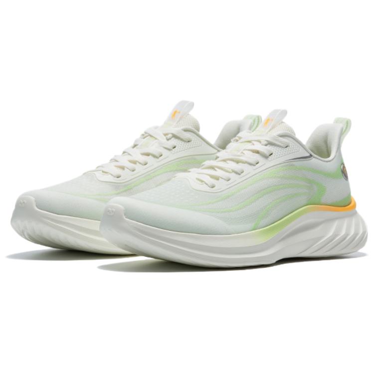 QIAODAN Cushioning Breathable Lightweight Low top Casual Running Shoes Men’s White Green