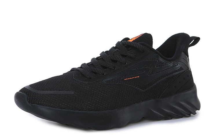 Erke Slip Resistant Cushioning Low top Running Shoes Men’s Black Orange