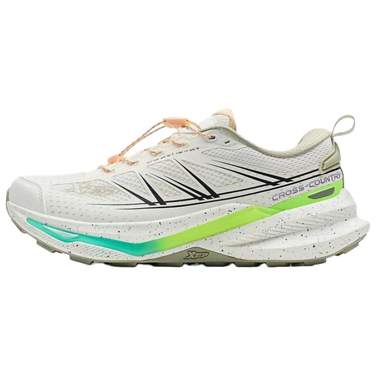 XTEP Cushioning Slip Resistant Lightweight Low top Casual Running Shoes Women’s Sail White