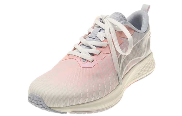 Li Ning Red Hare 4 Slip Resistant Abrasion Resistant Low top Running Shoes Women’s Gray Pink