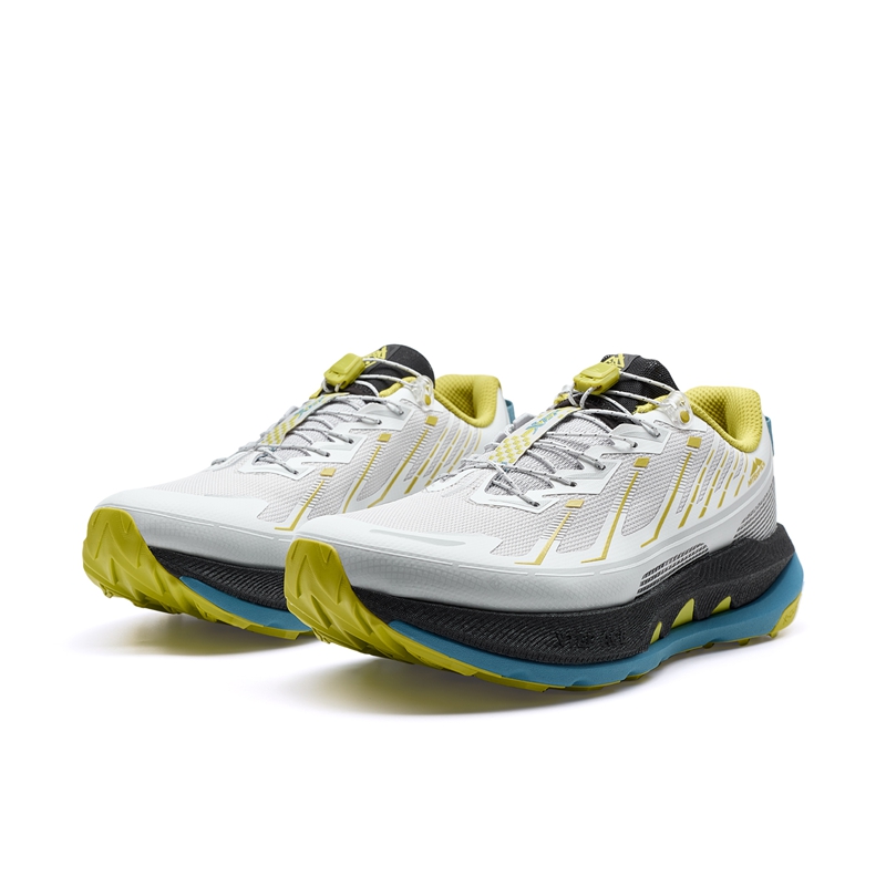 XTEP Cushioning Slip Resistant Abrasion Resistant Low top Outdoor Shoes Men’s Gray White
