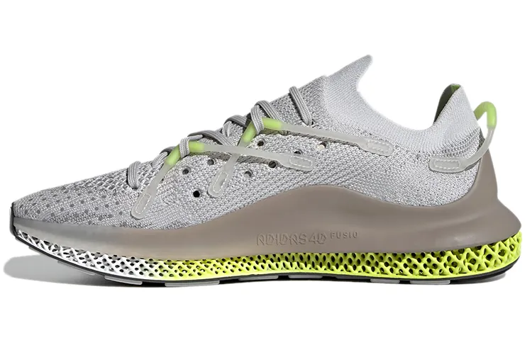 4D Fusio Adidas Originals 'Grey Solar Yellow'