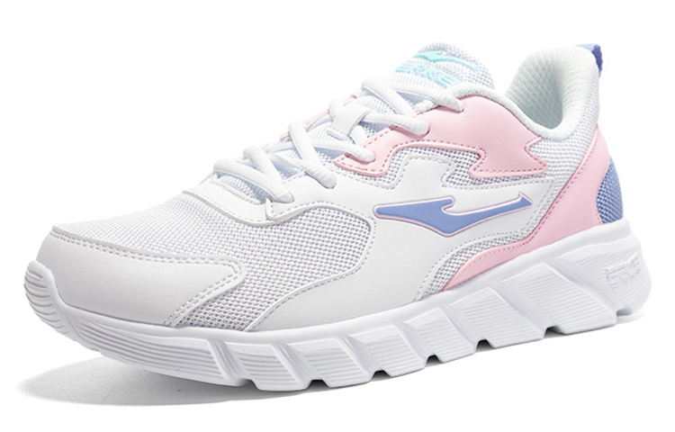 Erke Cushioning Abrasion Resistant Cushioning, Wear Resistant Low top Running Shoes Women’s White/Pink
