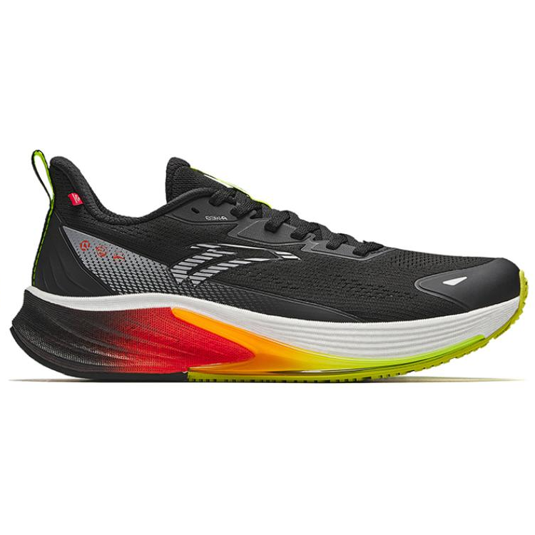Anta Rocket 6.0 Cushioning Slip Resistant Coverage Low top Running Shoes Men’s Black Silver Green