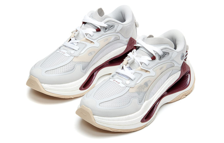 Li Ning Running Shoes Women’s Low Top White/Gray/Red