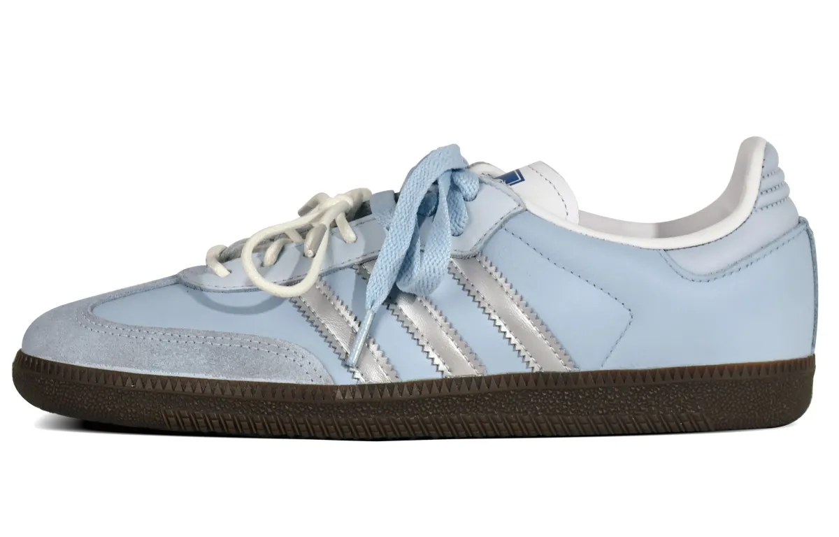 Adidas Samba Low top Skateboard Shoes Unisex Light Blue