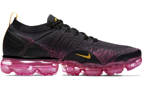 Мужские кроссовки Nike VaporMax Flyknit 2 (черно-фиолетовые) — Чёрный / фиолетовый — фото 2