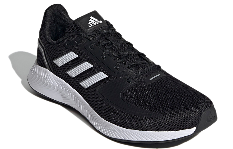 Мужские кроссовки adidas neo Runfalcon 2.0 (черно-белые) — Чёрный / белый — фото 3