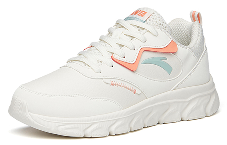 Anta Running Collection Versatile Low top Casual Sprint Running Shoes Women’s White Pink