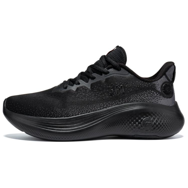 361° Slip Resistant And Abrasion Resistant Coverage Low top Sprint Running Shoes Men’s Black Gray