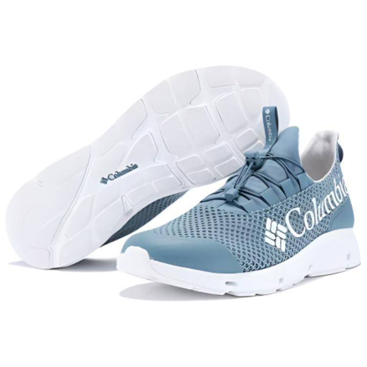 Columbia River Trekking Shoes Fabric Cushioning Breathable Support Lightweight Low top Outdoor Shoes Men’s Gray Blue