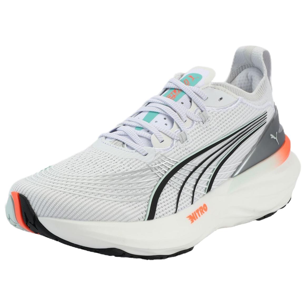 PUMA ForeverRun NITRO™ II Slip Resistant Abrasion Resistant Low top Running Shoes Men’s White