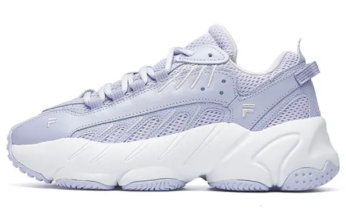 FILA Ade Vintage Synthetic Leather, Mesh Low top Running Shoes Women's Photinia Purple