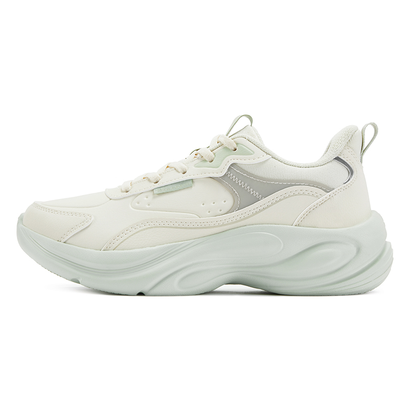 361° Spiritual Fox 2.0 Cushioning Abrasion Resistant Breathable Low top Casual Running Shoes Women’s Beige Gray Green