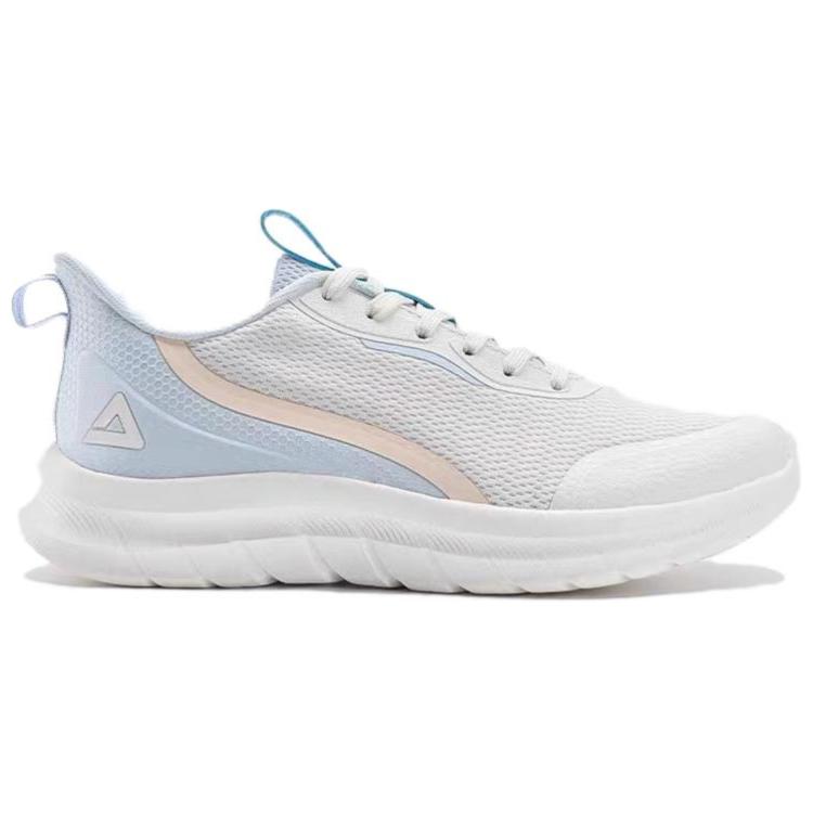 PEAK Comfortable And Breathable Cushioning, Wear Resistant Low top Running Shoes Women’s White Blue