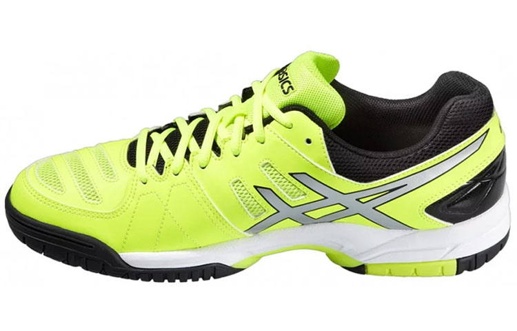 Asics Gel Dedicate 4 Comfortable Abrasion Resistant Low top Running Shoes Men's Yellow Black